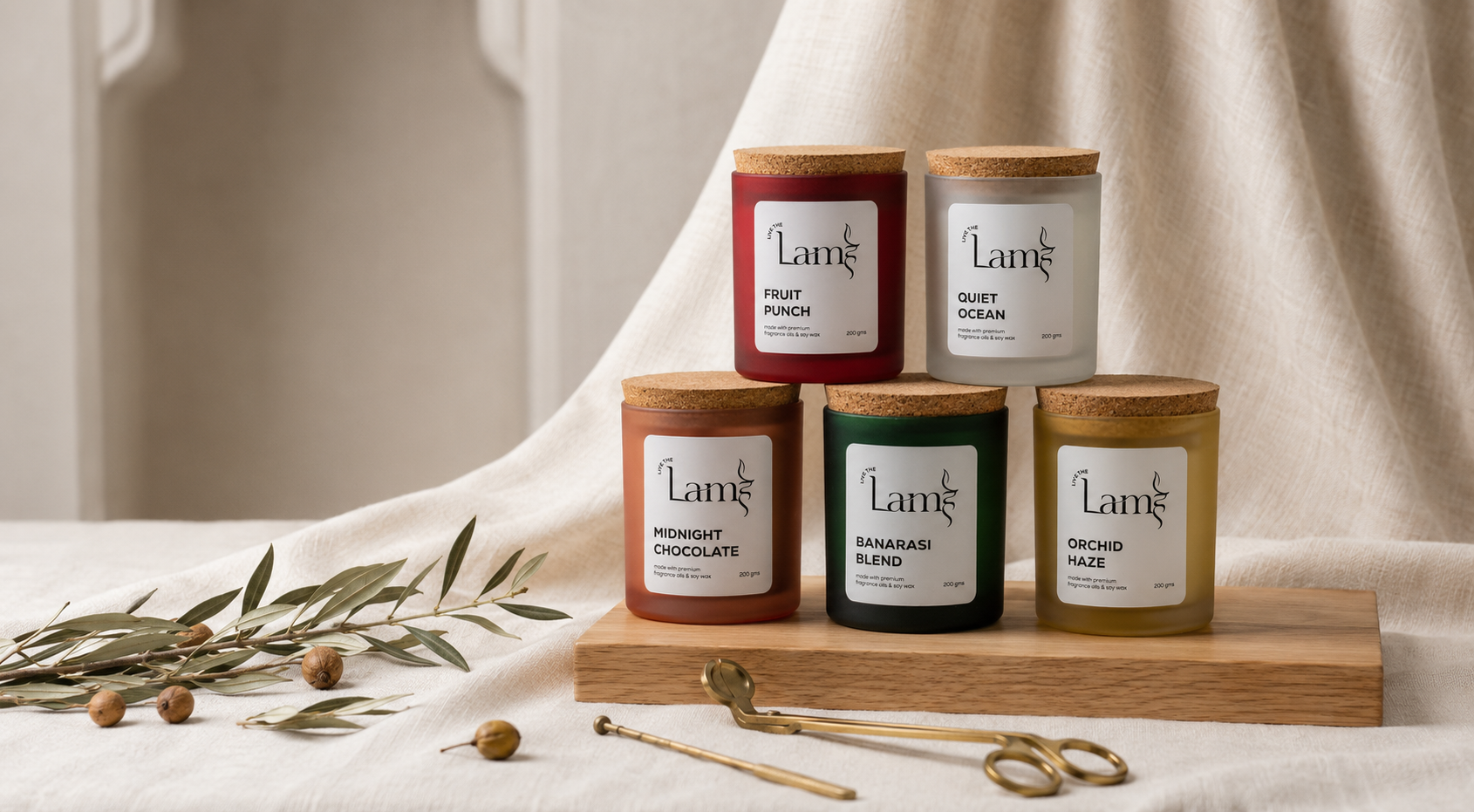 Lamhey luxury hand-poured candles